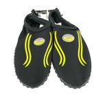 Easy USA Womens Water Shoes Slip On Mesh Drawstring Yellow Black Size 6 Photo 1