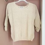 Cream Knit Sweater Beige Tan Photo 0