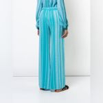 Zeus + Dione Silk Alcestes Palazzo Pants in Teal Blue Greece Size 36 (4 Photo 2
