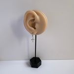 Cross Dangle Drop Earrings for Men Women,Streetwear Punk Hip Hop Unisex Style Silver Photo 5