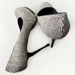 YSL Yves Saint Laurent Tribtoo Pony Hair Pumps Heels Black White 38.5/8 $795 Photo 7