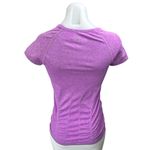 Athleta  Fastest Track Purple Ruched Short Sleeve Athletic Tee T-Shirt Top Size S Photo 1