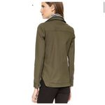 Veronica Beard Olive Green Asymmetric Zip Canvas Preppy Moto Jacket Size 6 Photo 1