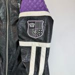 Rocawear Vtg Moto Jacket Black Purple Quilted Patch Women S XS/S Y2K Streetwear Photo 2