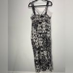 AGB Byer Black White Maxi Dress V Neck Babydoll Boho Chic Aztec Peasant Beach 12 Photo 5