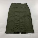 Sanctuary  Dark Burnt Olive Canvas Split Front Triple Threat Maxi Skirt 29 New Photo 4