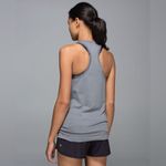 Lululemon Run: Swiftly Tech High-Neck Racerback Tank Top - Stripe Slate Size 4-6 Photo 3