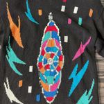 Oleg Cassini Vtg   Cable Knit  Grandma Sweater Women’s S oversized 3rd Eye 80-90s Photo 2