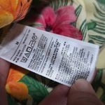 Old Navy  Yellow Poplin Classic Tropical Floral Pajama Top Size Medium Photo 6