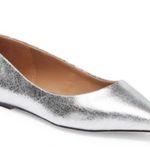 Abound NWT  Madelyn Flat Silver Metallic Vegan Leather Rubber Sole 7.5 Photo 1