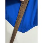 Ralph Lauren LAUREN RALPH LAUREN Royal Blue Crossover Ruffle One Piece Swimsuit 6 Underwire Photo 4