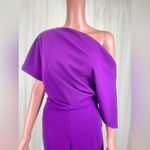 Alexia Admor NWT  Draped One-Shoulder Jumpsuit Unitard Size Medium Plumtastic Photo 5