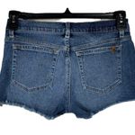 joe's jeans Joe’s SZ W27 Jean Shorts Frayed Hems Pockets Zip-Fly Mid-Rise Medium Wash Blue Photo 2