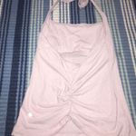 Lululemon Pink Halter Top With Cinched Back Photo 0