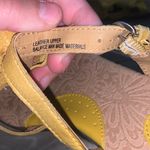 Born concept  VIOLA Mustard Yellow SunFlower Leather Comfort Sandals Photo 7