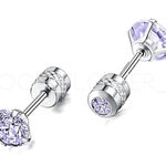Light Purple CZ Double Ended Cartilage Earrings Photo 0