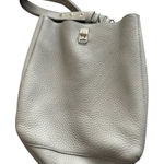 Rebecca Minkoff  Grey Pebbled Leather Shoulder‎ Bag Silver Hardware Photo 0
