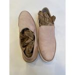 UGG  Pink “Adley” Leather Flat Slip Ons Sz 7.5 Blush Pink & Tan Suede Women's Photo 8