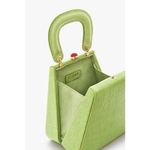 STAUD ππ Kenny Bag Pistachio Crocodile Embossed Photo 9