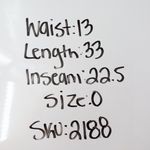 American Giant Black Flared Leggings Pants Women's Size 0 Photo 8