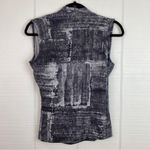 Jones New York 2 Piece Gray Patterned Wrap Tank Top & Open Cardigan Size PM Photo 1