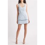 Amanda Uprichard  Empire Floral Jacquard Minidress in Flores Brocade Large NWT Photo 1