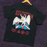 Led Zeppelin Icarus Breaking Through UK Flag Band T-Shirt XL Photo 2