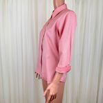 Eddie Bauer 3/4 Sleeve Button Up Shirt Blouse Top Sz SM Wrinkle Resistant Peach Photo 3