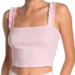 Abound pink ruffle crop tank top cami Photo 0