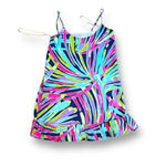 Lilly Pulitzer  Zanna Silk Dress In Indigo Sea Dreamin Size Small Pink Blue Green Photo 2