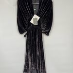 Elsa Esturgie French Designer gray crusted velvet mini dress Black Size undefined Photo 9