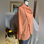 LuLaRoe Kristen Peach Cowl Neck Pullover Photo 3