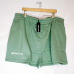 Pretty Little Thing NWT  Plus Sage Green Pocket Sweat Shorts US Size 20 Photo 1