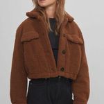 Bershka new with tags cropped teddy sherpa jacket Photo 0