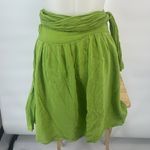 Theory  wrap around Green Women's silk cotton Skirt Photo 2