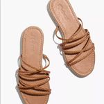 Madewell  The Kathryn Espadrille Slide Sandal in Leather NWT Photo 0