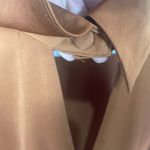 Banana Republic  Factory Keyhole Midi Shirt Dress size M Adobe Brick Rust Orange Photo 4