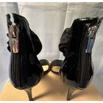 Marc Fisher  Smores Black Patent Leather Sexy Stiletto Heels Size 7.5M Photo 2