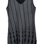 Saint Tropez West VTG Gray Black Cutout Sleeveless Dress Punk Goth Grunge Fairy Photo 0