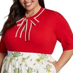 Modcloth  'Bow' Thyself Tie-Neck Knit Top Size 4X New with Tag Photo 1