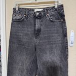 Topshop  Mom Jeans Womens Size 28 High rise faded black grunge Photo 1
