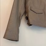 Walter Baker  Liz Leather Jacket Sand Dark Gray Lamb Leather Size XS Fall Winter Photo 6