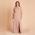 Birdy Grey  Gene Crepe Dress In Taupe Photo 3