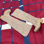 Coach  Palmera suede leather beige Tall Riding Leather Block Heel Over Knee boot Photo 1