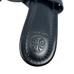 Tory Burch  Perfect Black Matte Leather Miller Logo Sandals Size 8.5 Photo 4