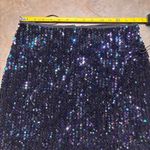 Molly Bracken  Women's Black Shimmery Sequined Mini Skirt Photo 2