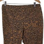 Who What Wear  Slim Pull-On Pants Leopard Print Size 12 Rayon Blend EUC Photo 2
