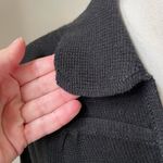 Vintage 70s Corliss Split Neck Tunic Sweater Black M L Size M Photo 5