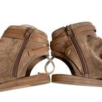 Vince Thalia Suede Peep Toe Slouchy Sandals Tan Photo 11