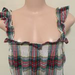 Aerie  NWT romper sleepwear flannel plaid pockets woman size MEDIUM Photo 3